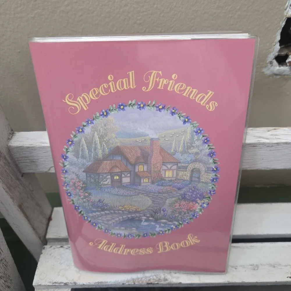 Vintage Special Friends Address Book Cottage Core Grandma Chic Krown 1991 NOS
